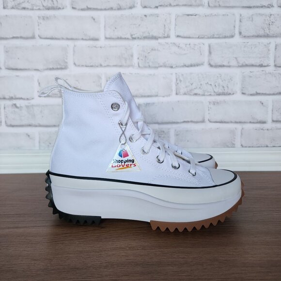 ⭐Converse Chuck Taylor Run Star Hike Hi Sz 7 Womens Shoes Sneakers White 166799C - Picture 8 of 12